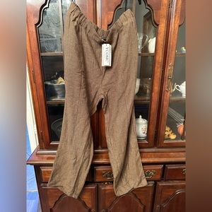 Ycosic Your Cosy Chic Bohemian Ethnic Print Pocket Elastic Waist Casual Pants 4X